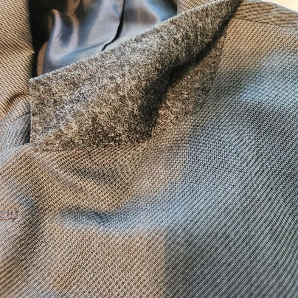 Wool Blend Brassero Made In Moldova Gray Suit Jacket Sport Coat Blazer 42R/36W